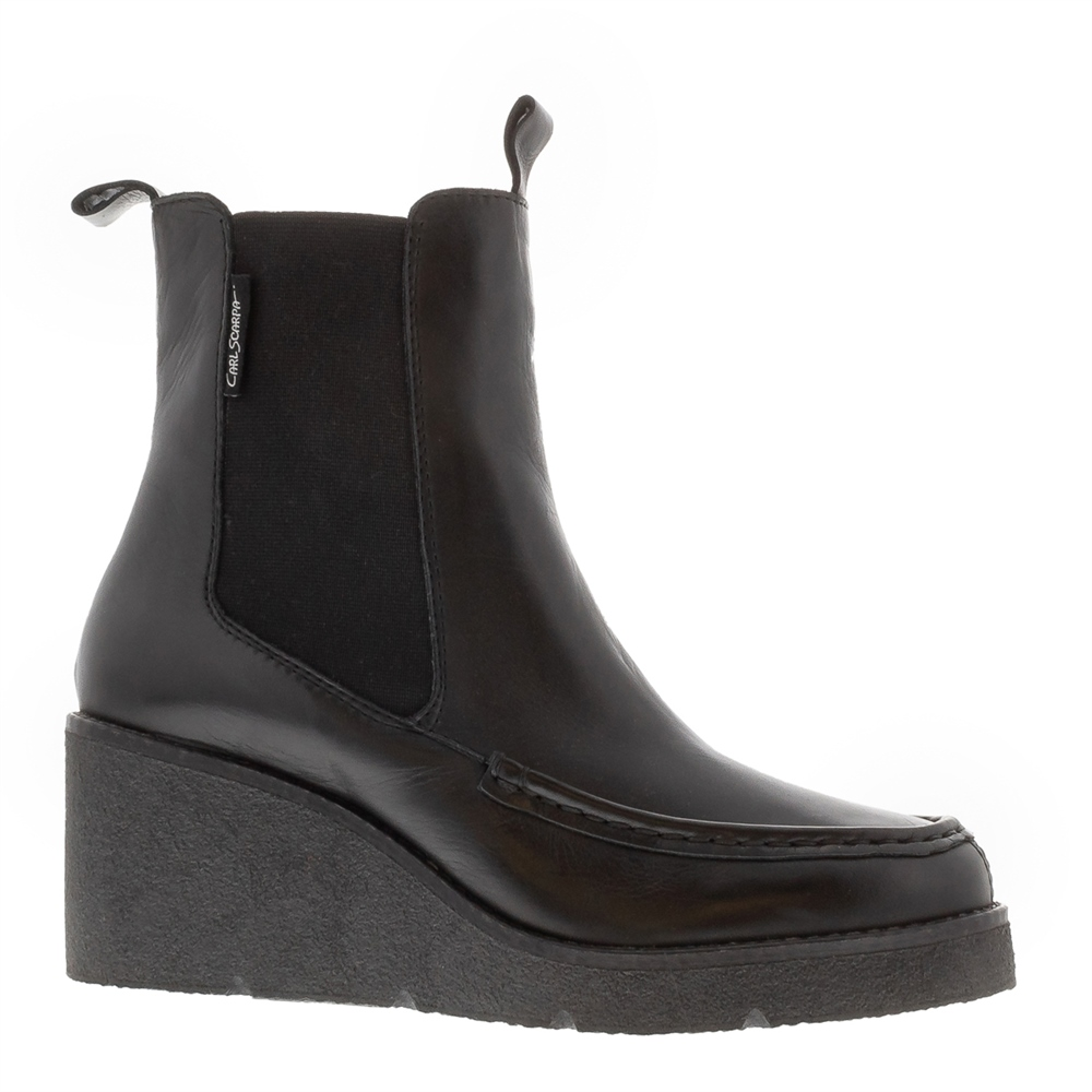Broletto Black Leather Chelsea Boots